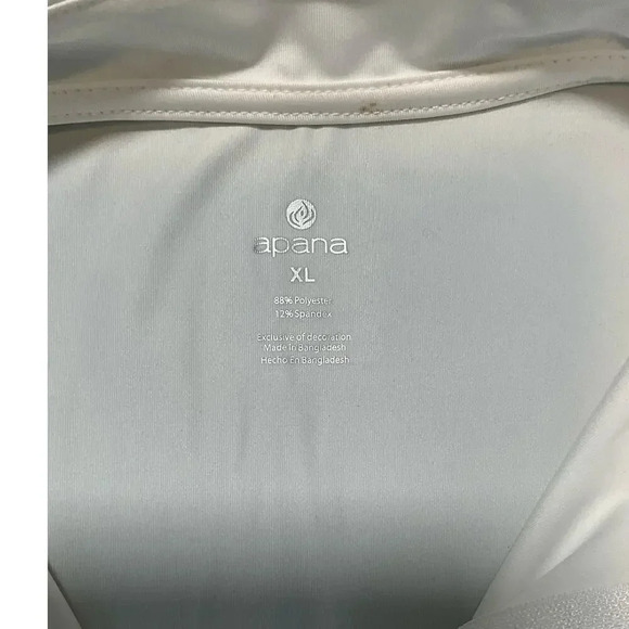 Apana Golf/Tennis Dress NWT White Scort With Pockets Zip Down at Chest Size XL - Picture 10 of 16